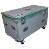 General Purpose Road Trunk Flightcase Grey With Green Trim Lid